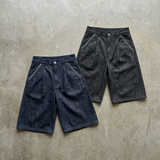 3D Seamed Wide Shorts