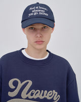  SCRIPT LOGO SWEAT SHIRTS - NAVY