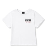 ホース ボックス クロップド Tシャツ- ホワイト