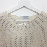 リボンドット半袖(4color)