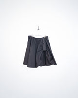 COTTON FLARE SKIRT (BLACK)