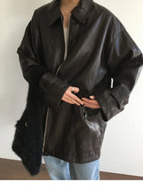 Penka Leather Field Jacket