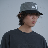 Two Tone Houndstooth Pillbox Cap (Black)