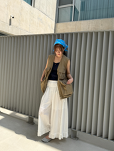pure frill ribbon pants