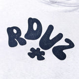 HANDLE EMBRODERY HALF LOGO HOODIE
 - WHITE
M/GREY