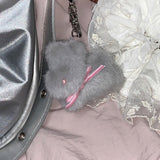 Bunny Popo Doll Keyring (blue silver)