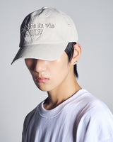 26SS ファブリックロゴアップリケボールキャップ
