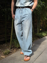 Ever snap muscle-fit denim shirt