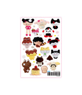 set of 10 stickers