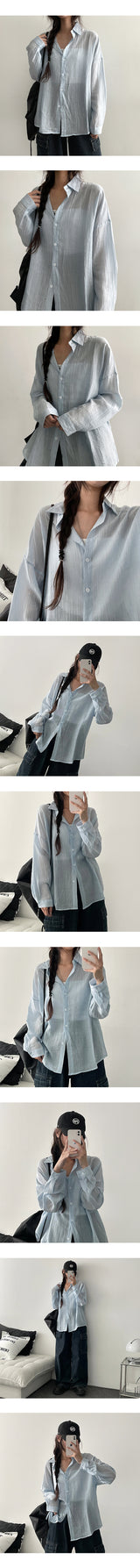 Linet See-Through Summer Shirt