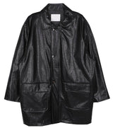 No.0946 DT leather half COAT