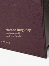 LOMEL MINI マイクロレザーバッグ / Maroon Burgundy