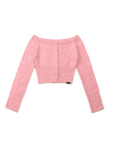 CROP CARDIGAN (PINK)
