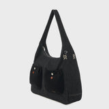 デニムホーボーバッグ (Black)