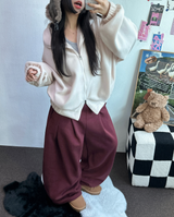 テディフリースルーズジップアップ🤍💙🤎3カラー