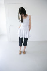 mesh layered sleeveless ops(2colors)