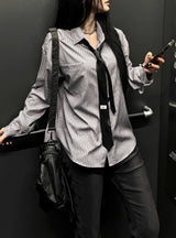 Silk Stripe Classic Shirt