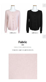 Pastel Round Knitwear Cardigan (2colors)