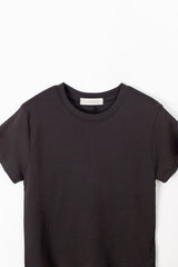 ラウンドハーフTシャツ (ブラック)
