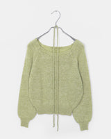 Oro Strap Knit Round-neck Wool Sweater