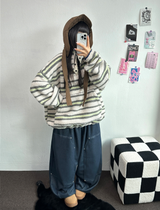 MINK🐻🧸RIVET STRING LONG WIDE PANTS 💙🖤2COLOR