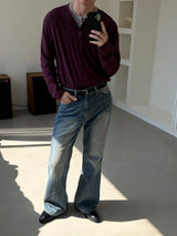 Color henry neck long sleeves(8color)