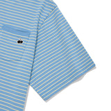 UNI MONO CHERRY STRIPE T-SHIRT [SKY]