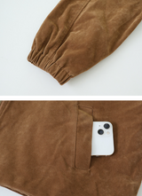 #TK Suede Zip-up Blouson (3color)