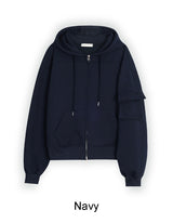 Perus Pocket Crop Hood Zip-Up