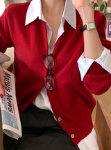 Pomer Basic Button Cardigan / 7 colors