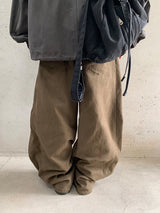 Hugin Cut Cotton Balloon Wide Pants