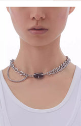 KVK THE BLOSSOM reconfigurable necklace with elements from the Peach Blossom collection
