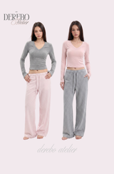 mood check cotton banding casual pants (REGULAR TYPE)