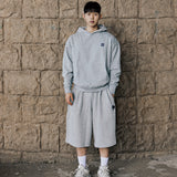 MVR Heart Logo Super Wide Bermuda Pants Gray