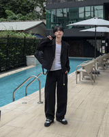 LUMI Back Banding Wide Slacks