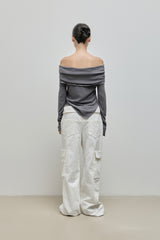 Fold Cargo Pants_Ivory