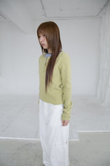 olive waffle snap top(3colors)