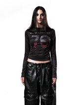 RACING UNIFORM PRINT LONGSLEEVE TOP