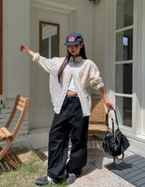 Jello Patch Carpenter Wide Cotton Pants