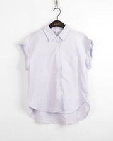Romo Slim Fit Stripe Roll-Up Short Sleeve Shirt