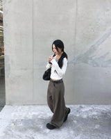Balloon curved pants