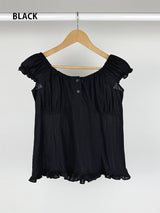 TEXTURE PUFF BLOUSE (3C)