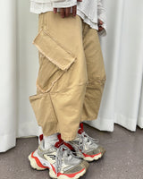 VTG BACK BOOTS CARGO SHORTS_BEIGE