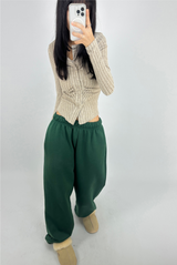 (BODY-SHAPING FIT♥) スリムボタンシャードカラーVネックニットカーディガン - 2 COLOR