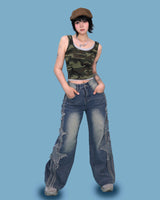 triple star denim pants