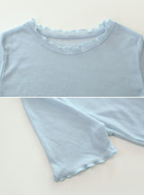 #ウェーブポイントショートスリーブTシャツ＋スリーブレスセット(3color)