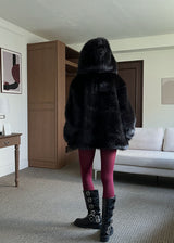 HOLIDAY HOOD FUR JACKET