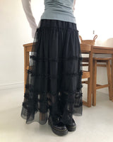 ラムティアードロングスカート