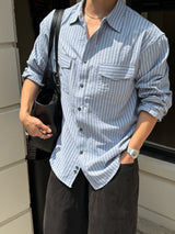 One four peaked stripe shirt