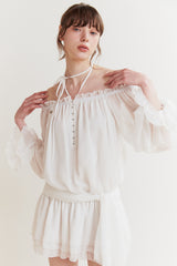 ANGEL HOOK DRESS white